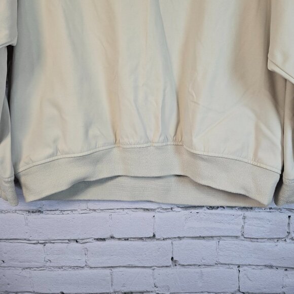 EDDIE BAUER GOLF WINDBREAKER PULLOVER LIGHT KHAKI MENS SIZE LARGE EUC - Picture 2 of 5